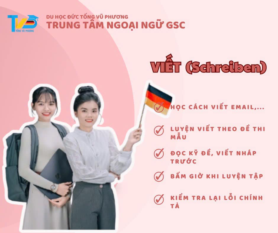 Thi B1 Goethe: Kỹ năng viết