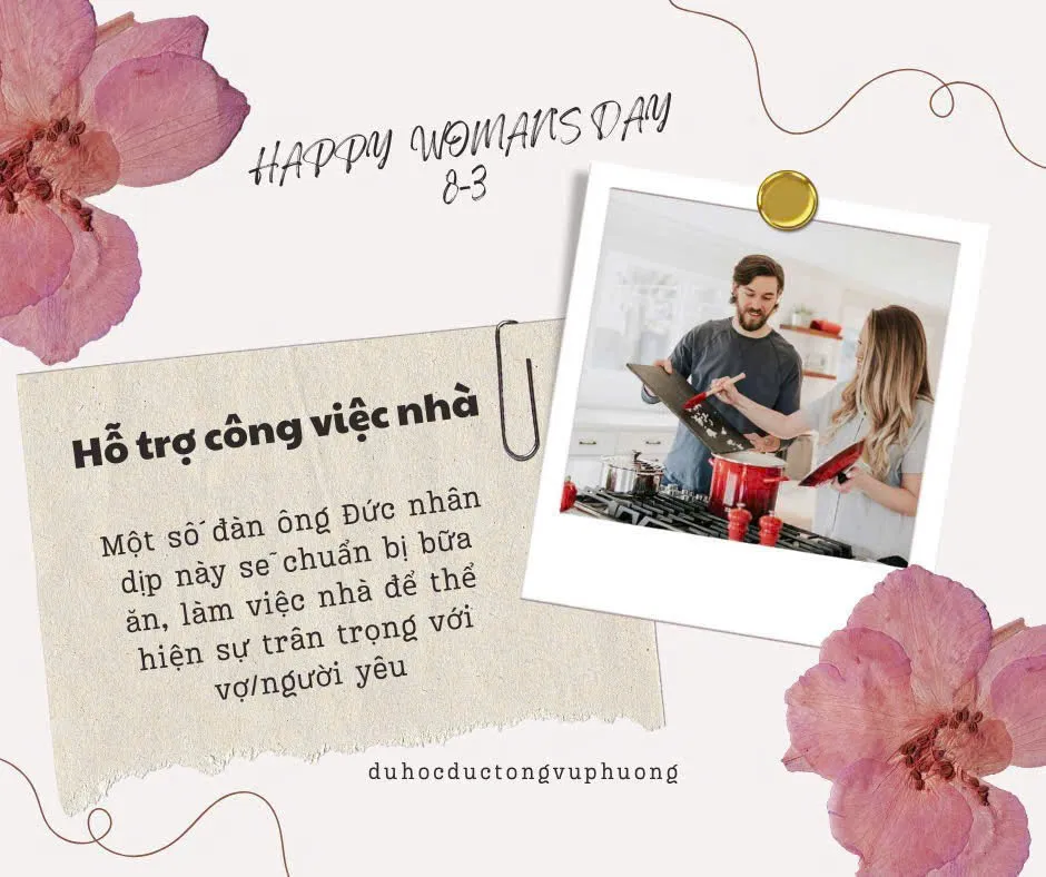 Ngày Quốc tế Phụ nữ ở Đức - Chia sẽ công việc nhà