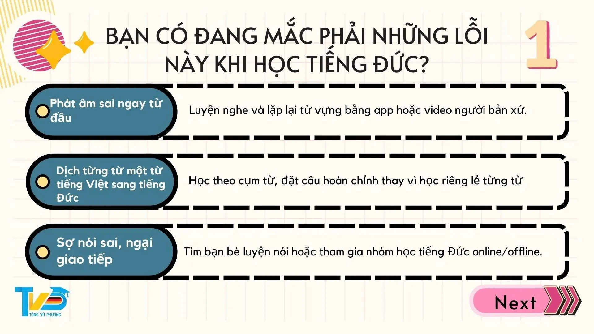 Học tiếng Đức: 5 lỗi phổ biến và cách khắc phục hiệu quả