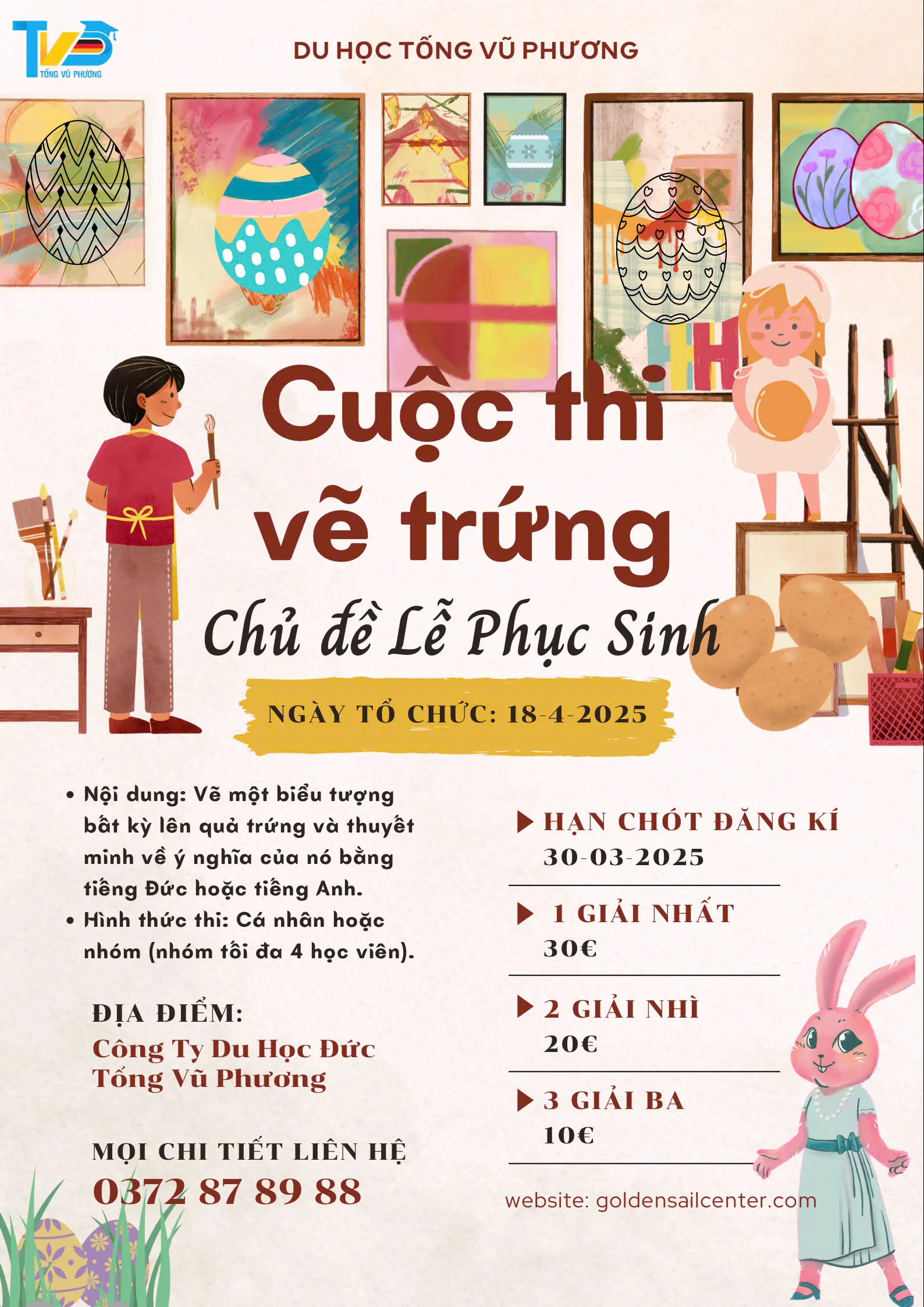 cuộc thi vẽ trứng Phục Sinh